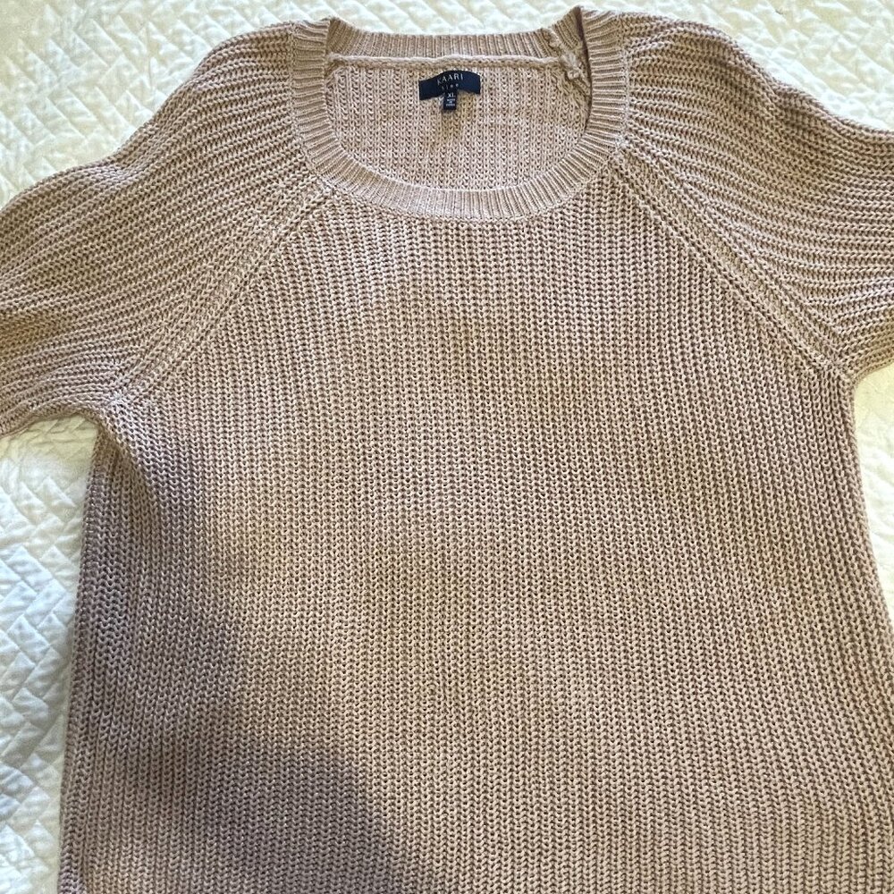 KAAI Blue, XL Rose Pullover Knit Sweater (NWOT)